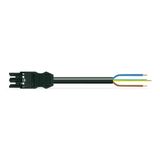 pre-assembled connecting cable Eca Socket/open-ended light green