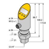 Pressure Transmitter (Rotatable) With Analog Output and PNP/NPN Transistor Switching Output   PS100R-501-LI2UPN8X-H1141