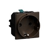 L.NOW - GERMAN SOCKET AUT.TERM. 2P+T BRONZE
