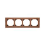 Quadruple frame, wood, oak