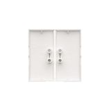 Double two way switch with LED indicator light, 10AX, black matt