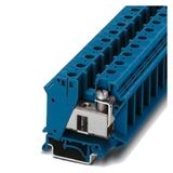 Terminal, screw terminal, installation terminal, through-type terminal, 35 mm², blue
