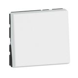 Switch or two-way indicator light with Mosaic Easy-Led 10A 2 modules - white