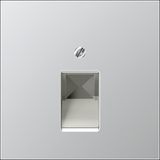 Centre plate f.1gang modular jack socket AL2969-1UA