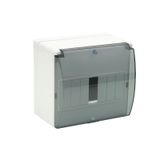 Surface-mounted distribution board - RM 7S (N+PE) with glass