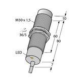 Inductive Sensor With Increased Temperature Range   NI15-M30-AZ3X/S120