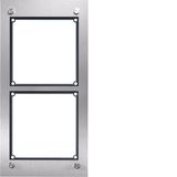 Modesta Frame 2/1 with housing flush-mounted stainless steel matt