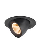 NUMINOS© GIMBLE M, recessed ceiling light, 2700K, 20ø, bl