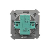 Bell Button, (module), 10AX, quick connection, anthracite, metalic