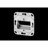 Keystone wall outlet flush mounted without cover 3 port unequipped