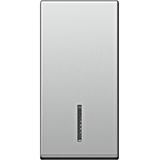 Cover with lens 1M, silver