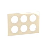 PLATE 2X3 GANG ENAMELLED IVORY