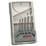 5-piece CYL-9 Ceramic tile drill bit set 5.5 - 10mm
