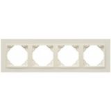 FOUR-GANG FRAME PEARL/PEARL