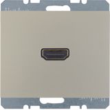 High definition soc. out., K.5, stainless steel matt, lacq.