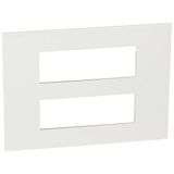 Plate Arteor - French/German std - square - 2 x 6 modules - white