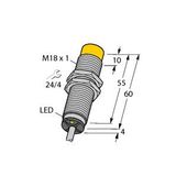 Inductive Sensor With Extended Switching Distance   NI15U-M18M-VP6X
