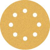 EXPERT C47 Sandpaper with 8 holes for Random Orbital Sanders 115 mm, G 6 5-pc