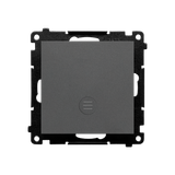 Single switch with indicator LED light, 10AX, graphite mat