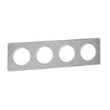 ODACE TOUCH cover frame 4V HAMMERED ALU