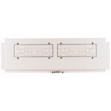 BP-FLP-600-2K-W Cable entry / flange plate for W=600mm, pass-through flange, white