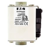 Fuse-link, high speed, 280 A, AC 1250 V, size 2, 61 x 77 x 75 mm, aR, IEC, UL, single indicator