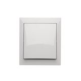 Splash-proof single switch, 10AX, white