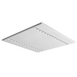 MODUS ES3000, recessed, white body,  square A, modul 600, 2x white optic, lenses 50°, LED 840,  driver 500mA DALI