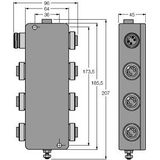 IP67 Junction Box, 6-Channel PROFIBUS-PA   JBBS-48SC-M613/EX