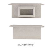 End cap without hole for BR, silver color, 1 pc