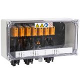Photovoltaics, Combiner Box, PV Next, 3 MPP's, 2 Inputs / 1 Output per MPP, Surge protection I / II, MC4-Evo 2, 1100 V