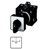 T3-3-8451/Z Changeoverswitches, T3, 32 A, rear mounting, 3 contact unit(s), Contacts: 6, 60 °, maintained, With 0 (Off) position, 0-1-2, Design number 8451