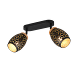 Bidar spotlight 2-pc E14 matt black/gold