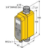 Compact Inline Flow Meter Flow Rate Measurement   FTCI-3/4D19A4P-2ARX-H1160