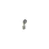 Adjustable straight metal revolving lever with steel roller, ? 20 mm, with self-lubrication