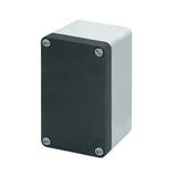 Aluminium push-button enclosure M10 85x140x85, undrilled, without cable entry
