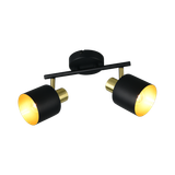 Eva spotlight 2-pc E14 black/gold