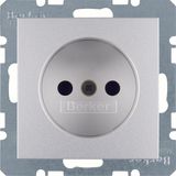 Soc. out. out earthing contact, enhncd contact prot., B.7, al., matt, 