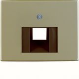 Centre plate for FCC soc. out., arsys, light bronze matt, al. lacq.