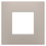 EGO INTERNATIONAL PLATE - IN TECHNOPOLYMER - 2 MODULES - DARK SAND - CHORUSMART