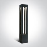 ANTHRACITE BOLLARD 90cm 22W CW IP65 230V