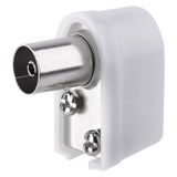IEC Aerial Connector female, push type, angle
