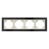 FOUR-GANG FRAME GRANITE/PEARL