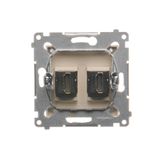 Double surface mouted corner box, Gold matt, metalic