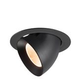 NUMINOS© GIMBLE XL, recessed ceiling light, 2700K, 20ø, bl