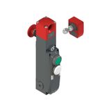 NG series safety switch with lock and integrated control devices, with actuator
