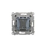 Quadruple push button, (module), 10AX, 10A, quick connection, cream white/electro white