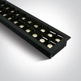 BLACK RECESSED 96pcs SPOTS UGR17 40W WW 1300mm 34deg 230V DARK LIGHT