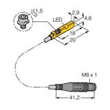 Magnetic Field Sensor For Pneumatic Cylinders   BIM-UNR-AP6X-0.3-PSG3M