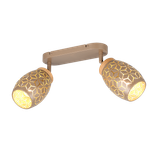Bidar spotlight 2-pc E14 coffee brown